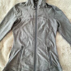 Lulu Lemon Gray Zip-Up Jacket